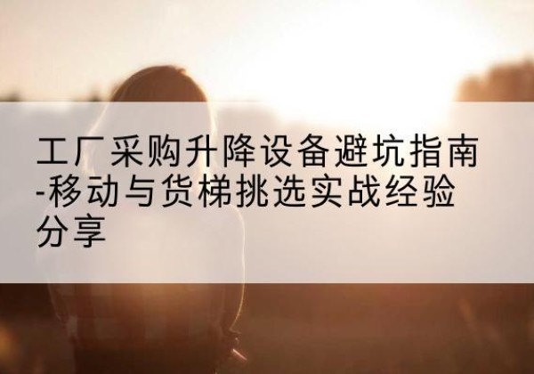 柳城移动式升降机怎么选-工厂采购升降设备避坑指南-移动与货梯挑选实战经验分享
